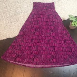 SOLD Lularoe Maxi Skirt Pink Purple Black